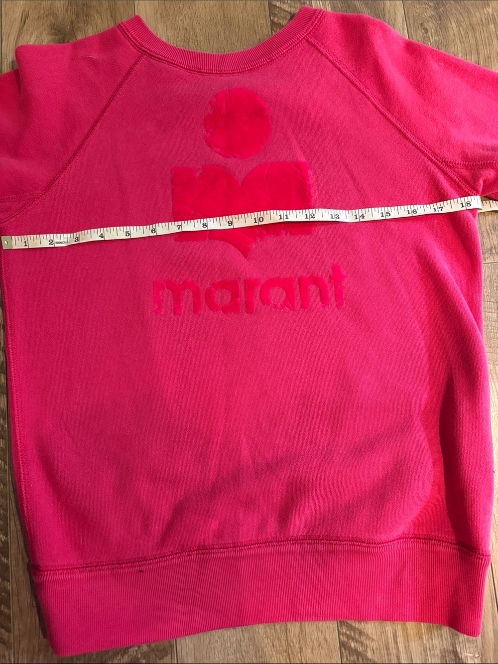 Isabel Marant Hot Pink Logo Crewneck Sweater - Picture 6 of 7
